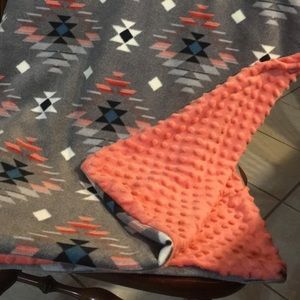 Double bed size handmade minky blanket!